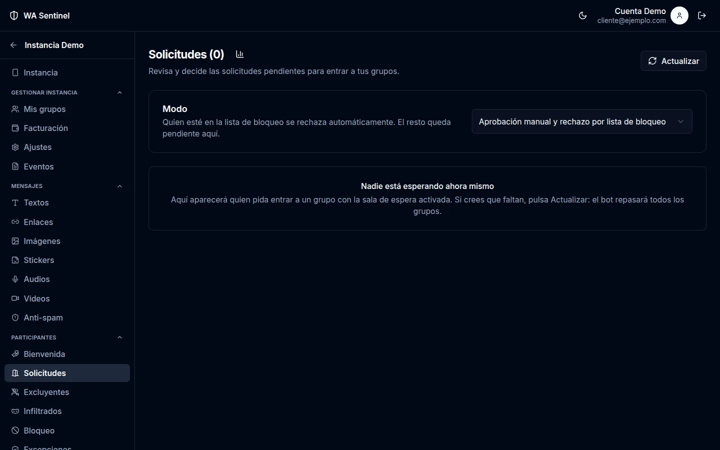 Solicitudes